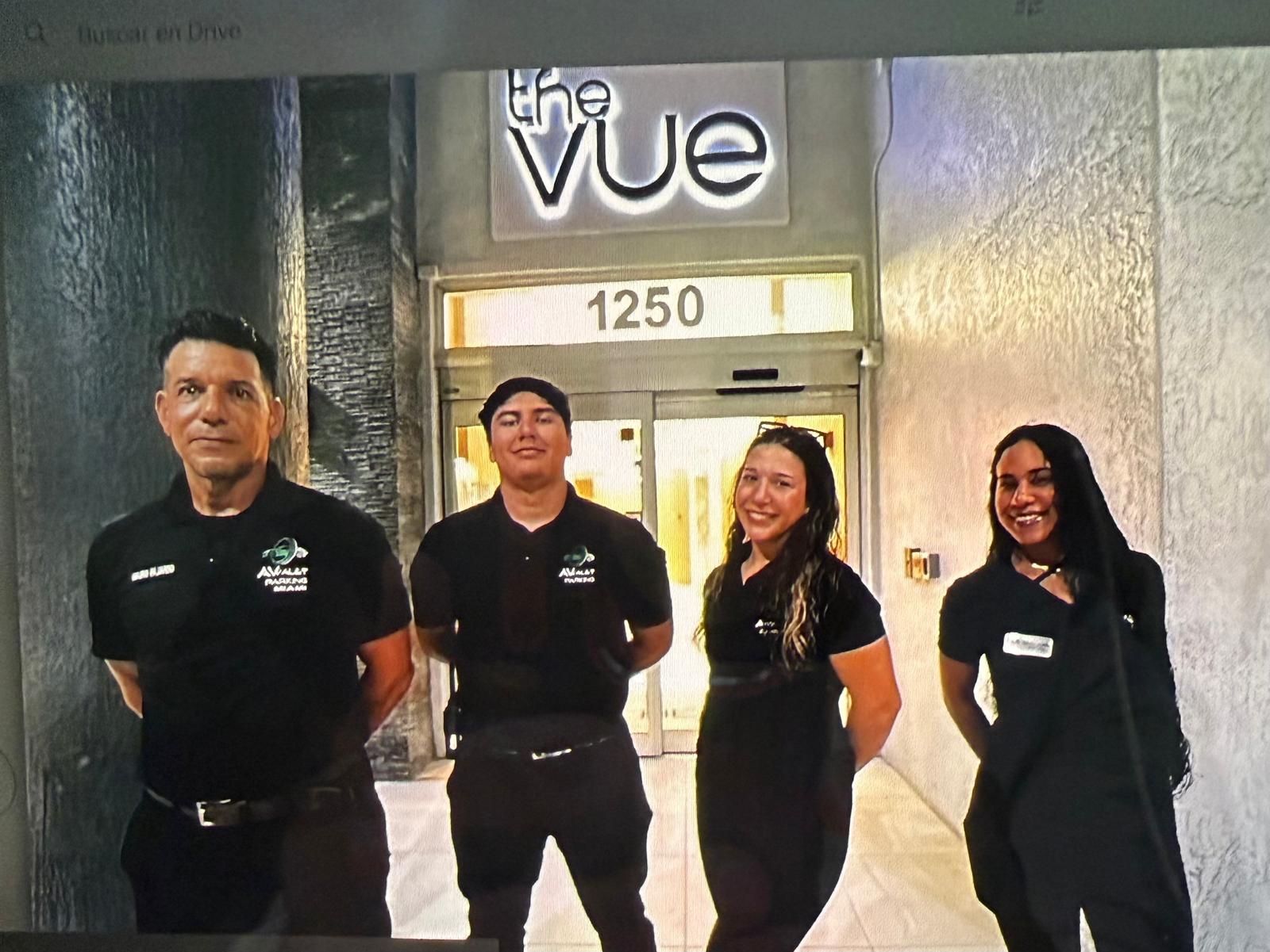 The AV Valet Parking Miami team